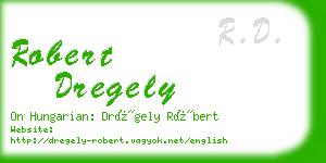 robert dregely business card